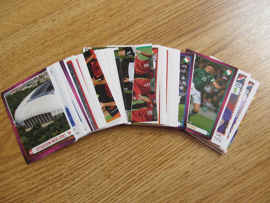 Naklejki PANINI do albumu UEFA EURO 2012 – stan idealny – kolekcja