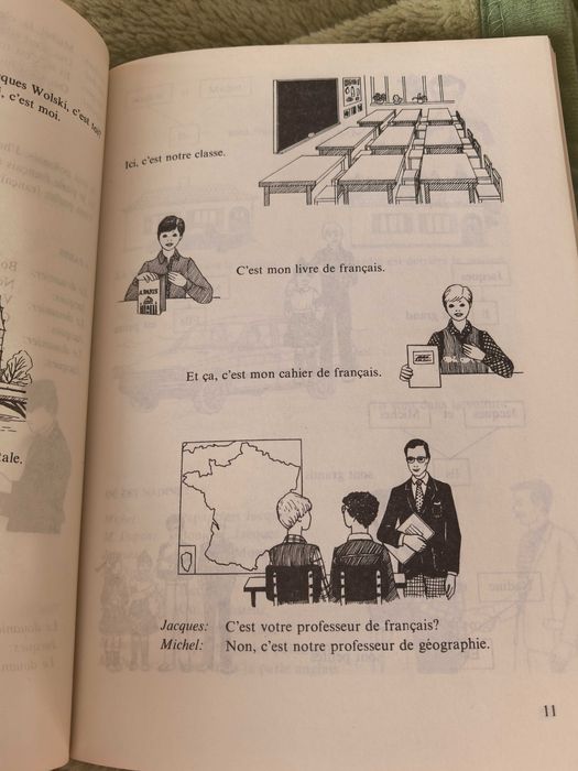 Książka do nauki francuskiego - 1992r.