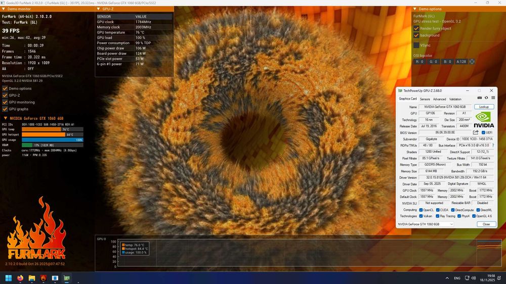 Відеокарта Gigabyte GeForce GTX 1060 6GB