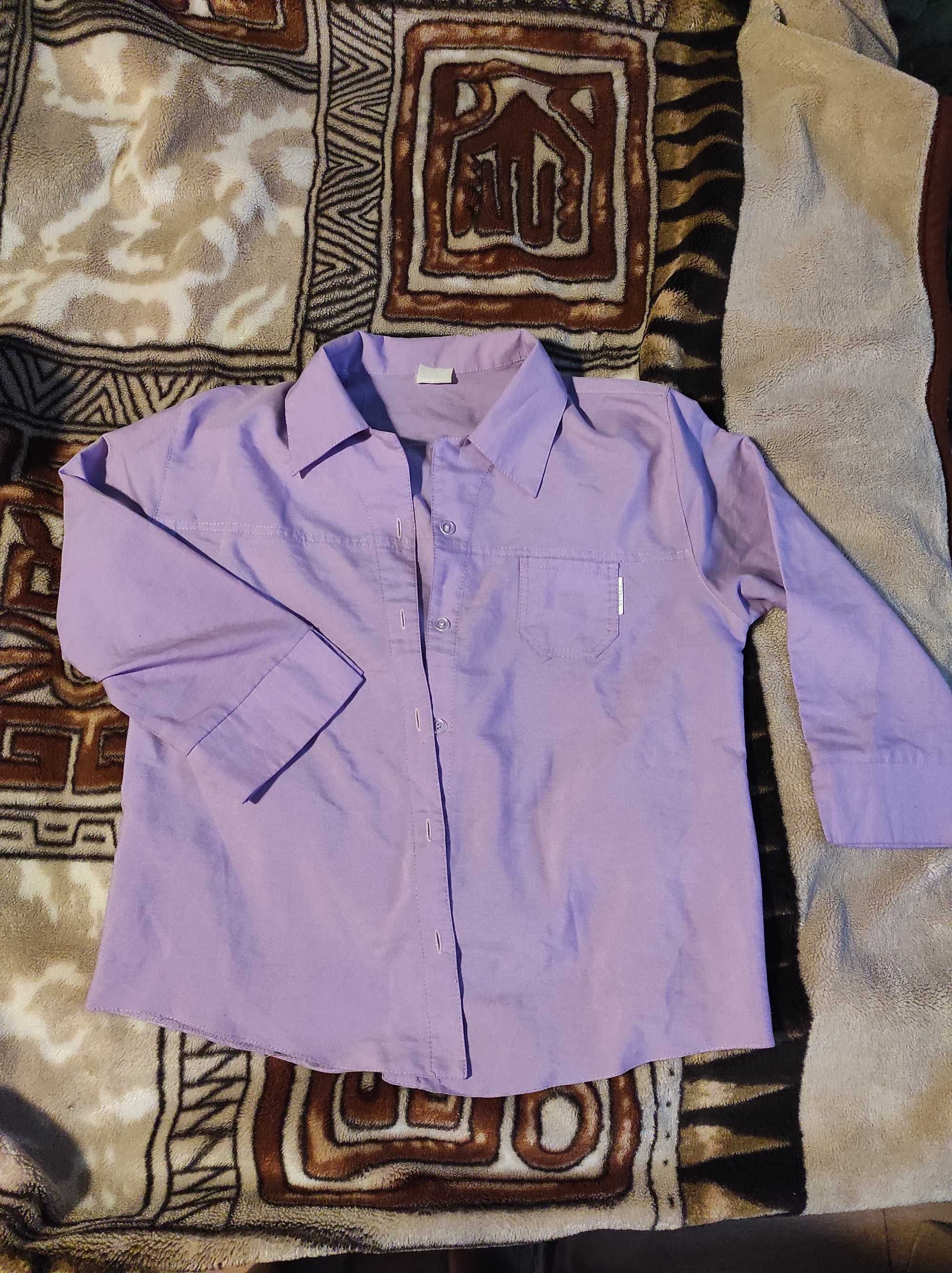 Koszula fioletowa na guziki