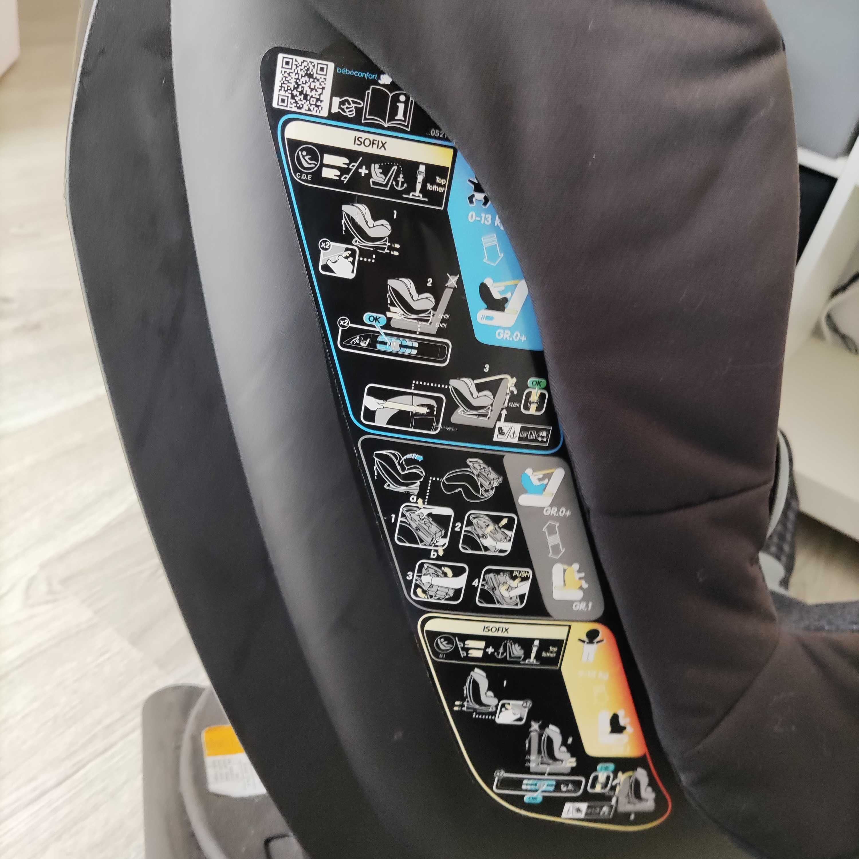 Cadeira Bebé Grupo 0+/1 Bebeconfort MiloFix ISofix