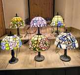 Tiffany lampy stołowe / nocne / biurowe witrażowe
