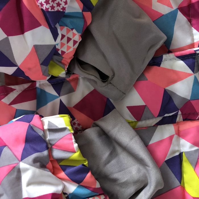 Okazja-mega kolorowa, zimowa kurtka