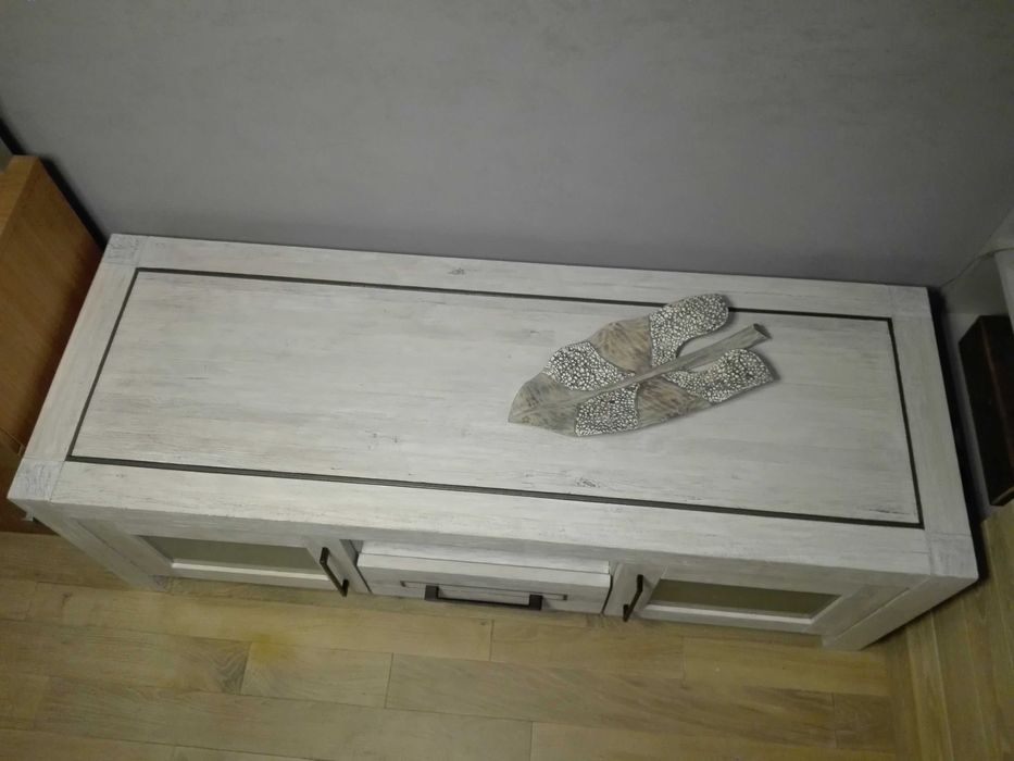 Komoda,szafka,stolik.Drewno,stal,szkło.Loft