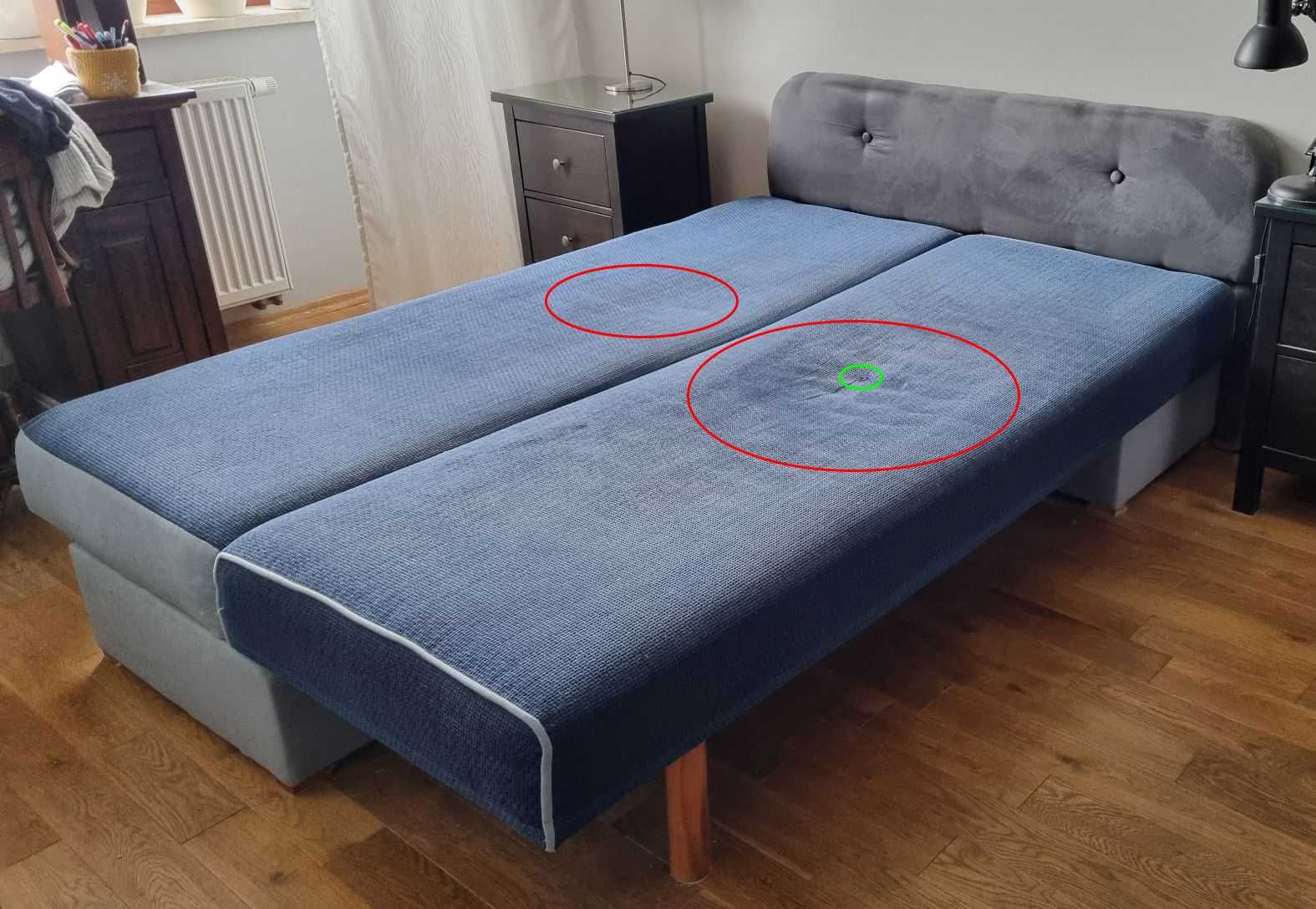 Narożnik z funkcją spania