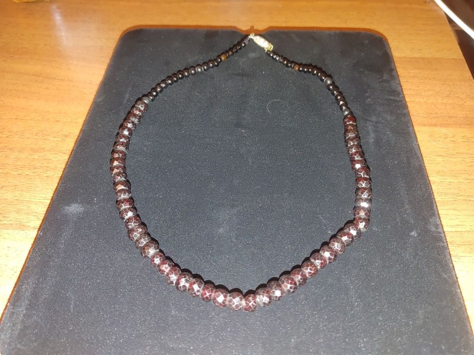 Редкие винтажные старинные гранатовые бусы до 1917 года