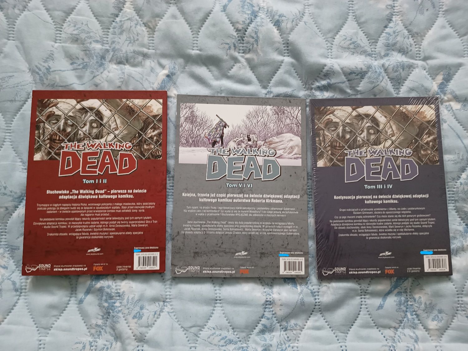 Komplet audiobooków słuchowisk komiksu The walking Dead żywe trupy tom