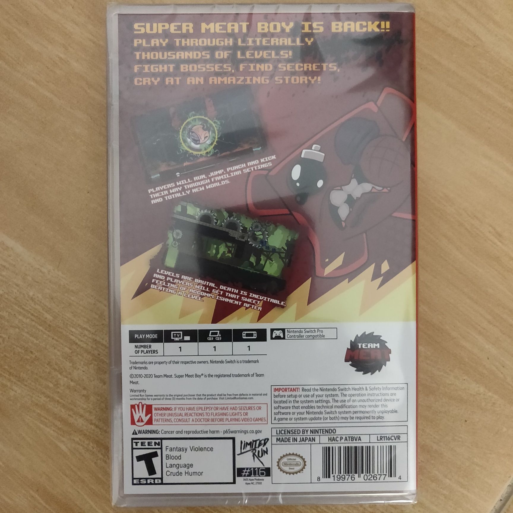 Super Meat Boy Forever (LRG) - Nintendo Switch