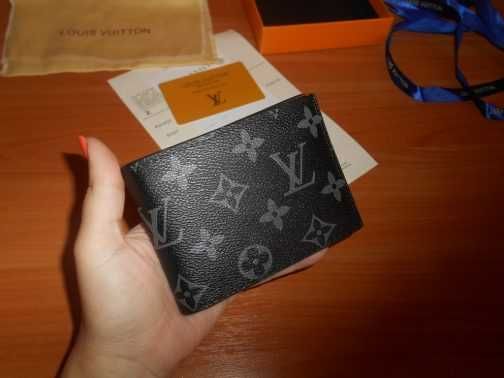 Louis Vuitton portmonetka portfel męski skóra 08-36-12