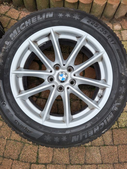 Felgi Bmw 17" 5x112 Opony zimowe 225/55/17 Audi/Vw/Skoda/Seat