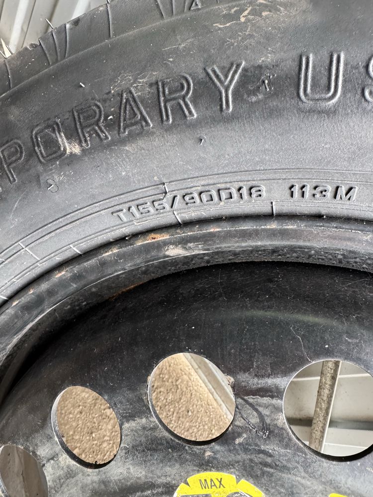 Mercedes W164 koło dojazdowe 155/90 R18, 5x112