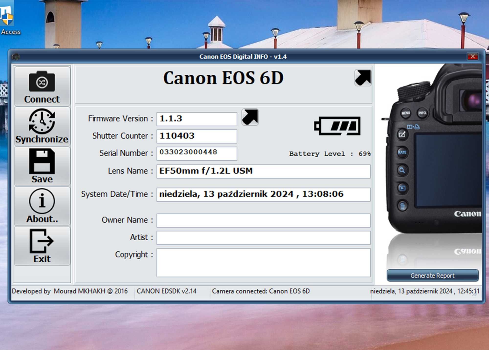 Na sprzedaż CANON 6D, zadbany POLECAM!!!