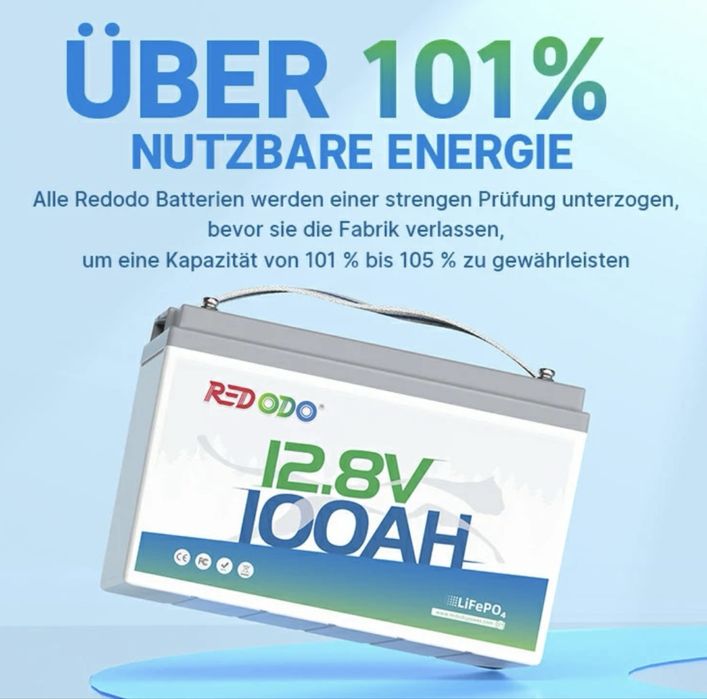 LiFePo4 акумулятор Redodo 12 В, 100 Аг Low temp