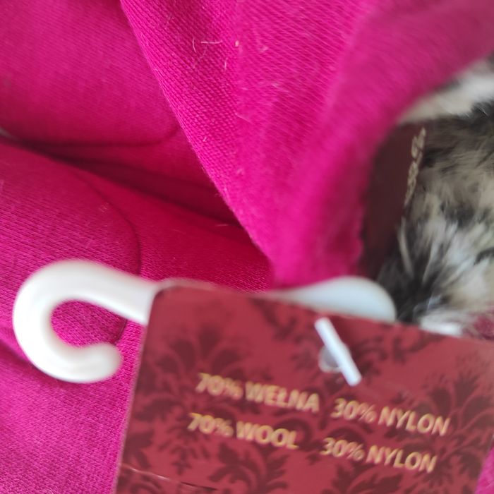 Rękawice damskie rozmiar 6/5, różowe, fuksja