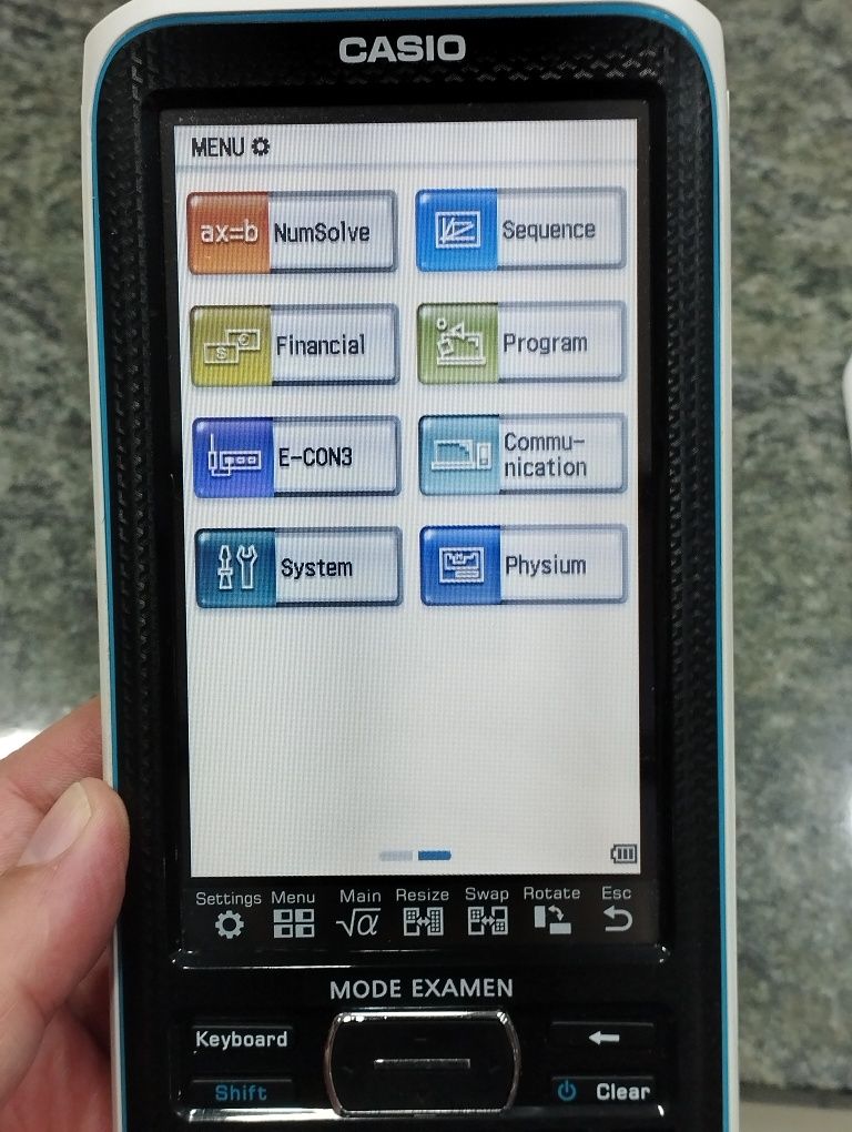 Calculadora gráfica Casio classpad CP400