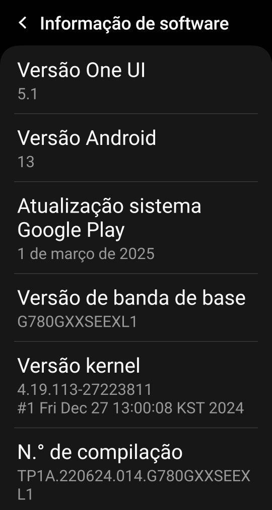 URGENTE.  S20 FE, Android 13.
