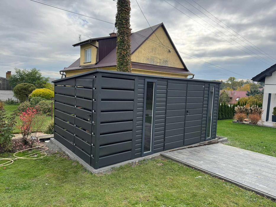 Garaże Blaszane Domki Ogrodowe Wiaty Śmietnikowe