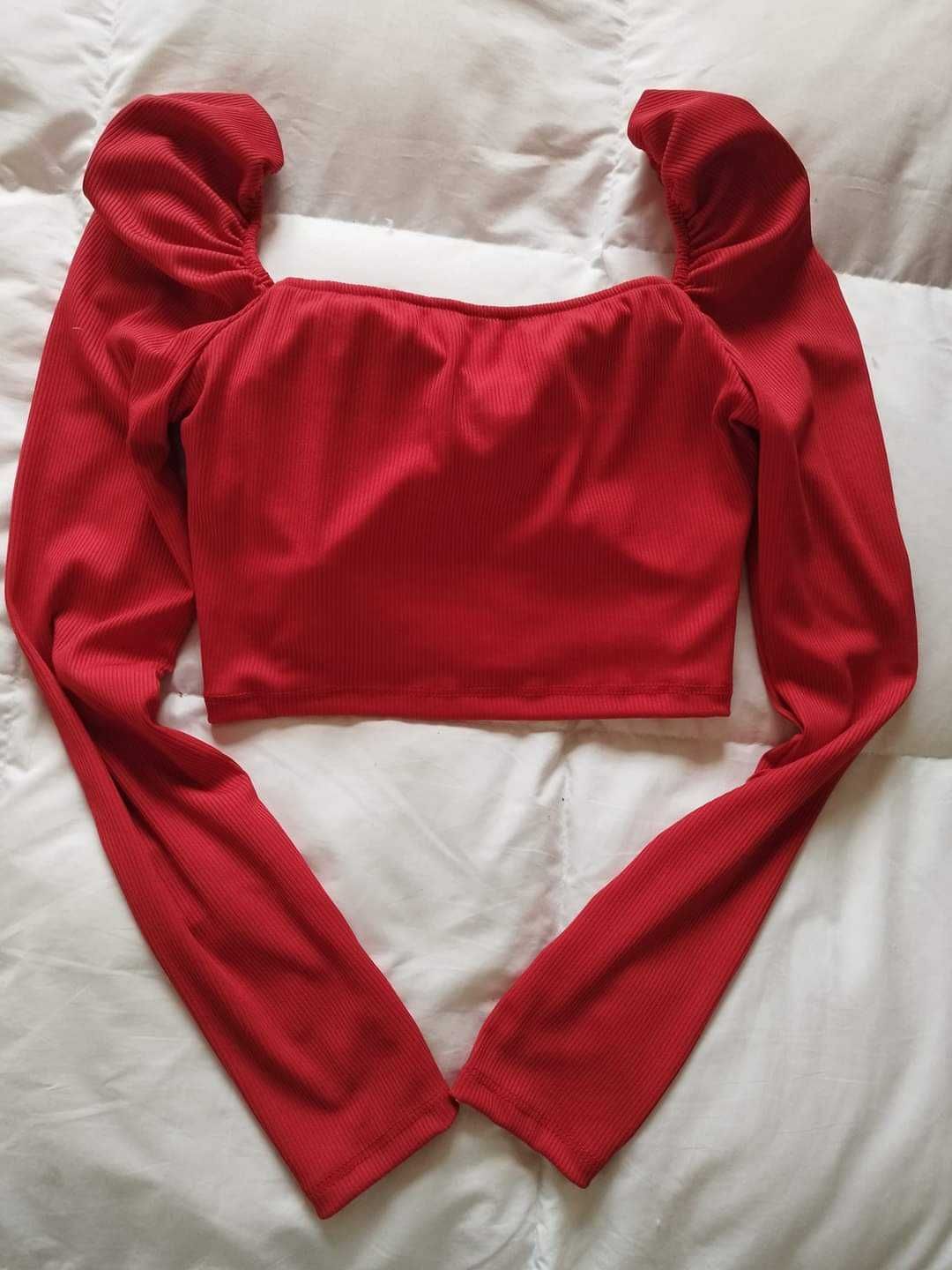 New Collection e Tendência TOP vermelho Mega Lindissimo Novo