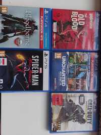 Gry na playstation 5 i ps4, gra, cod, uncharted, spider, bloodborne
