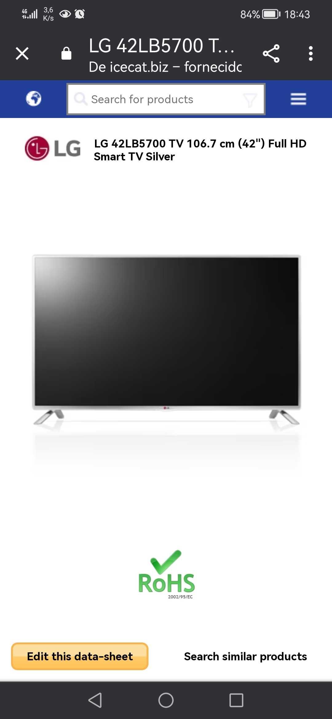 LG 42LB5700/smart tv