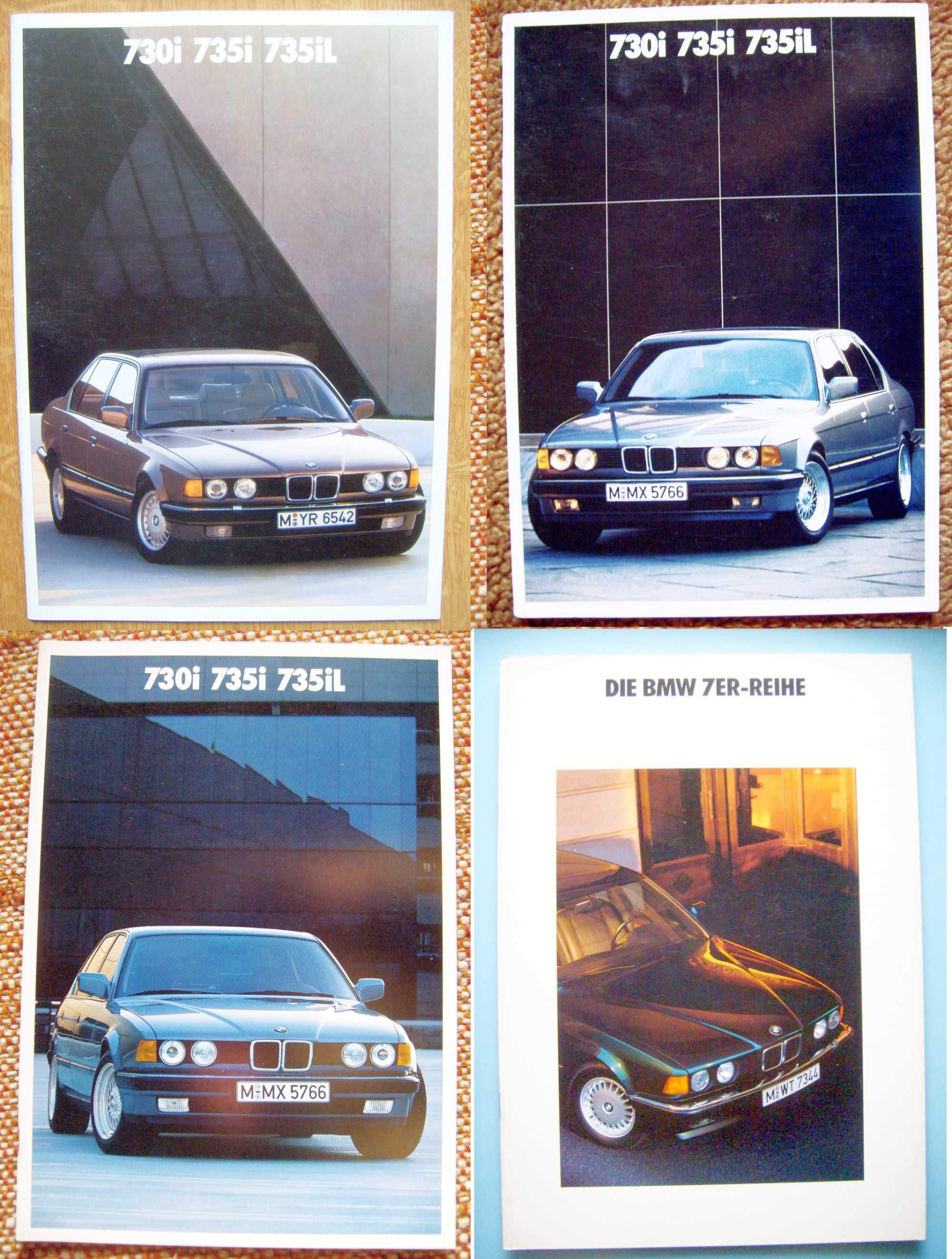 BMW 7 E32 730i 735i 735iL (LANG) - 4 sztuki 1986 + 1987 + 1989 + 1991