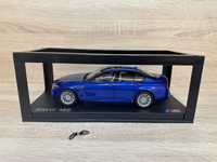 BMW M5 F10 Model 1:18 Paragon Oryginalny BMW MonteCarlo Blue