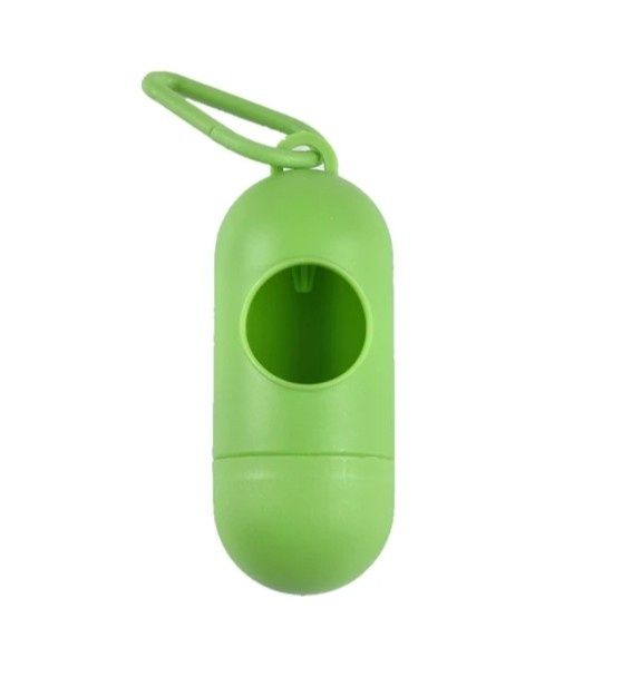 Pojemnik do woreczków na psie odchody zielony