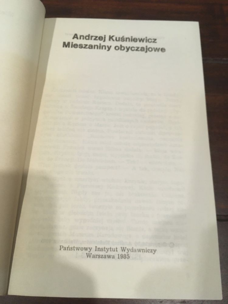 Mieszaniny obyczajowe - Andrzej Kuśniewicz