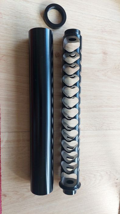 Tłumik 25cm 1/2x28 aluminiowy