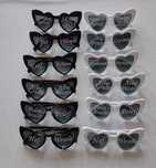 Okulary weselne 6szt
