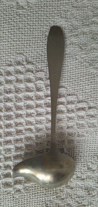 Stara łyżka do sosu, chochelka.