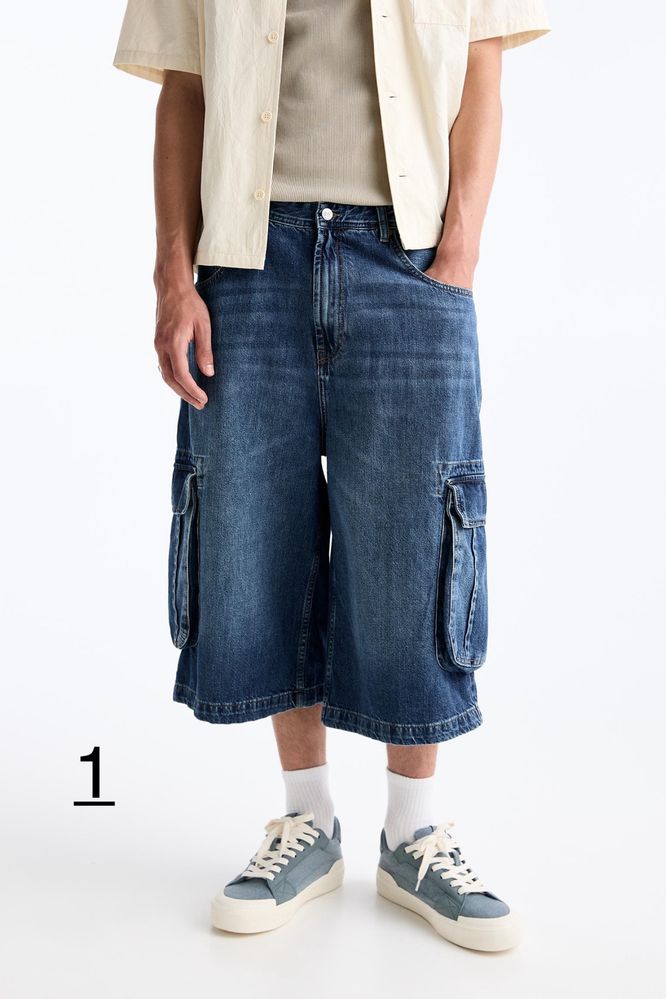 Шорти Pull&Bear (S-L) Широкі Оригінал Шорты Широкие Нові Мужские