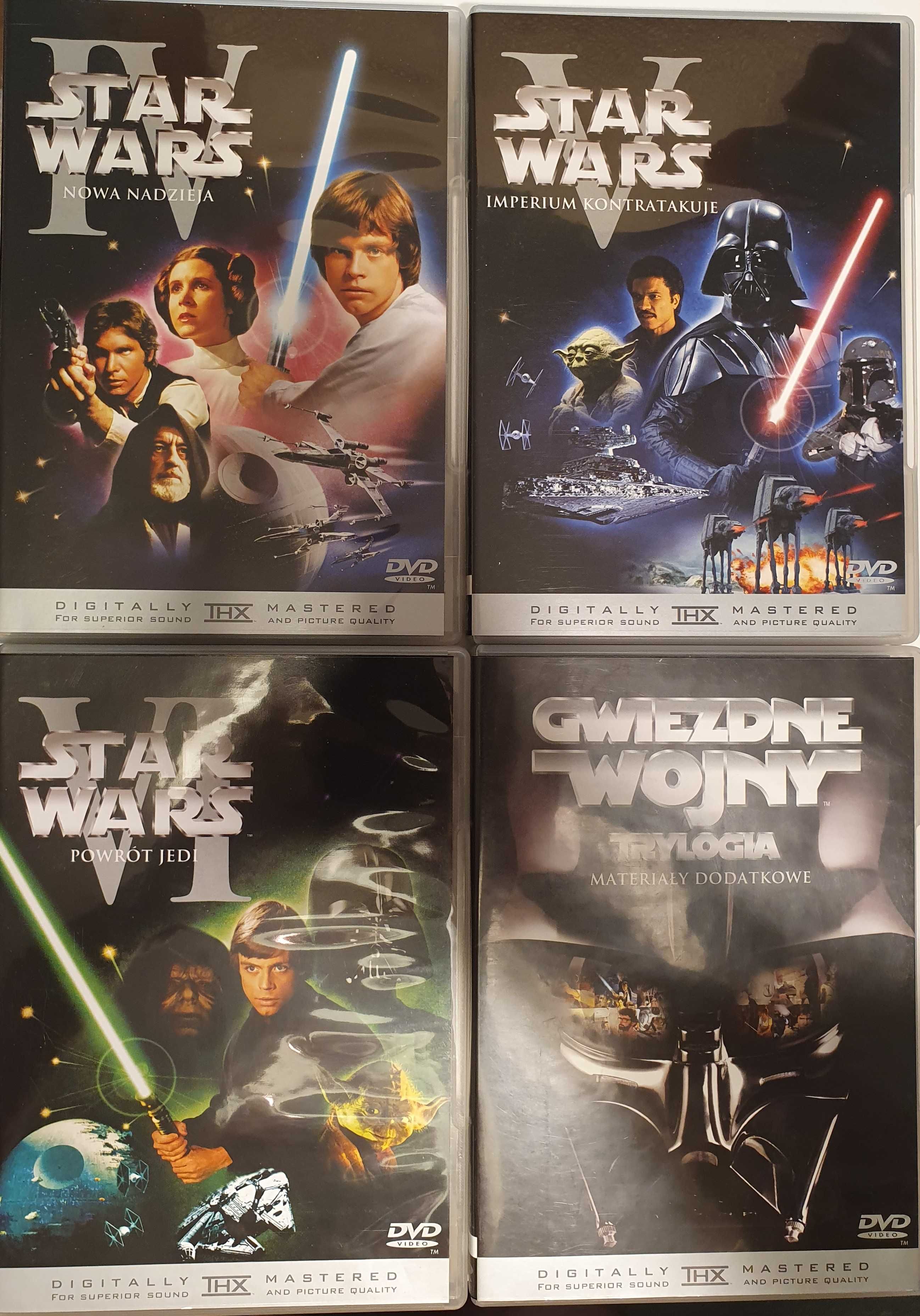 DVD Star Wars BOX Trzy filmy Epizody IV V VI plus 4 godziny dodatków!
