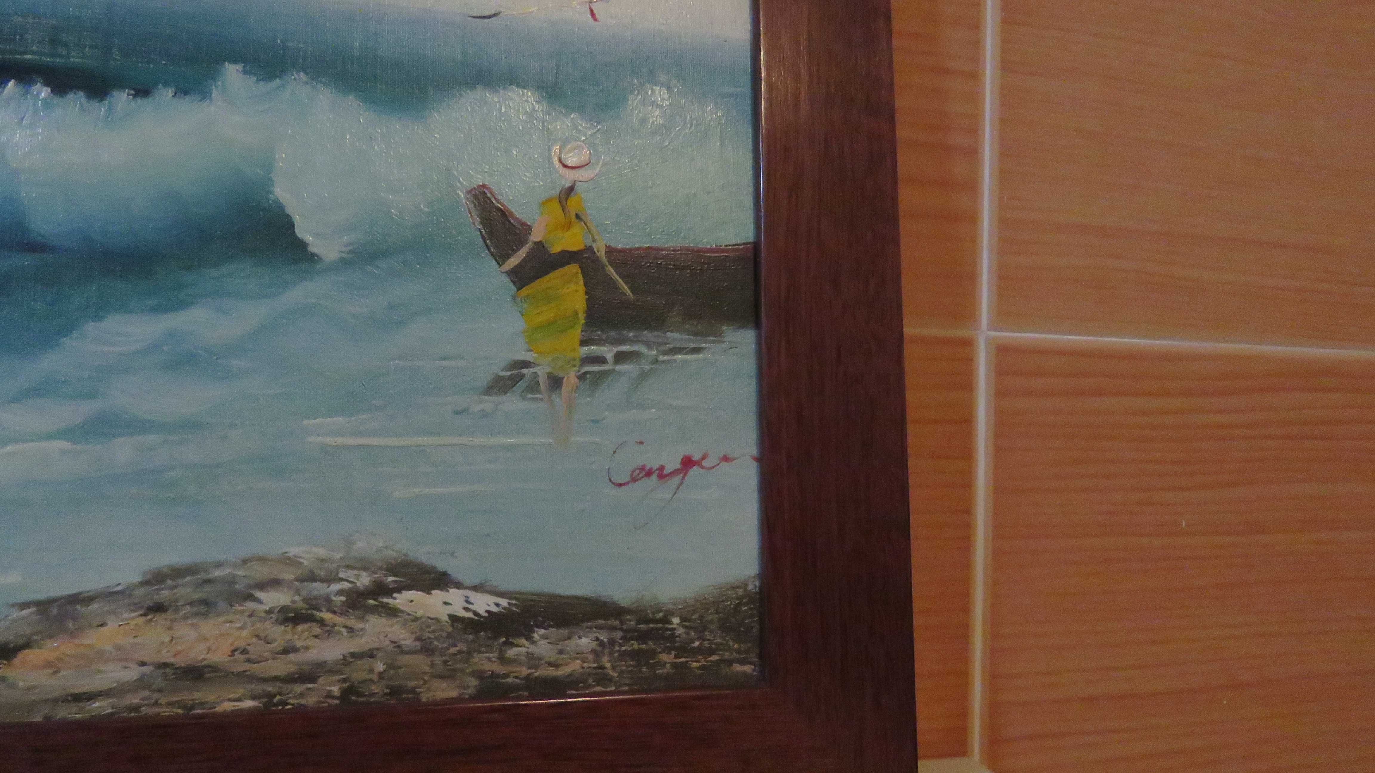 Pintura a óleo assinada