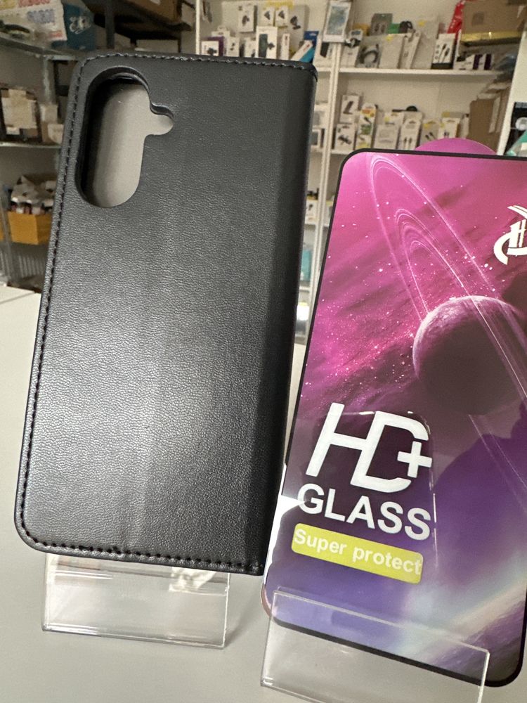Szkło hartowane i etui Smart Magnetic zamykane do SAMSUNG A36 5G