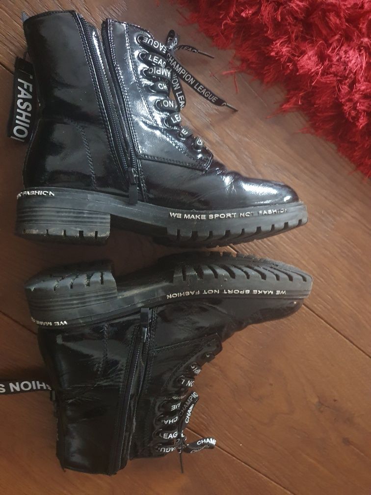 Botki dziewczynka r.36 lakier