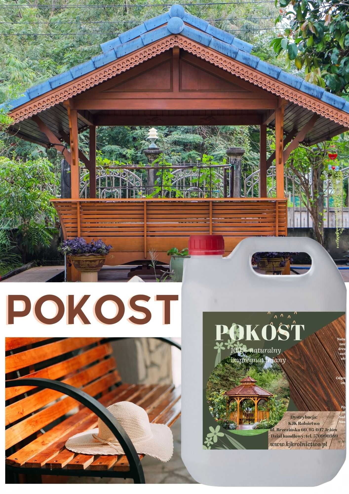 Pokost lniany 5l- do malowania, zabezpieczenia drewna, altan, ławek