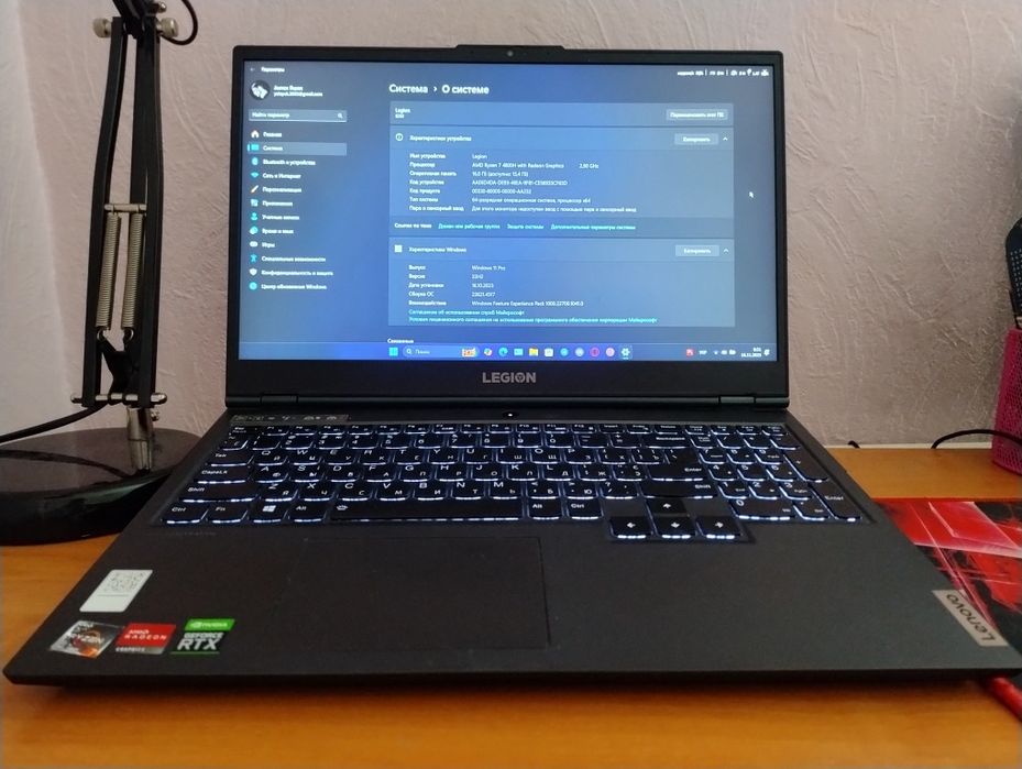Lenovo legion 5 / amd ryzen 7 4800h / rtx 2060 6 gb / 16 gb озу