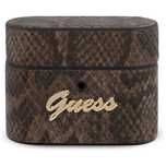Etui Guess Python Collection na AirPods Pro - brązowe