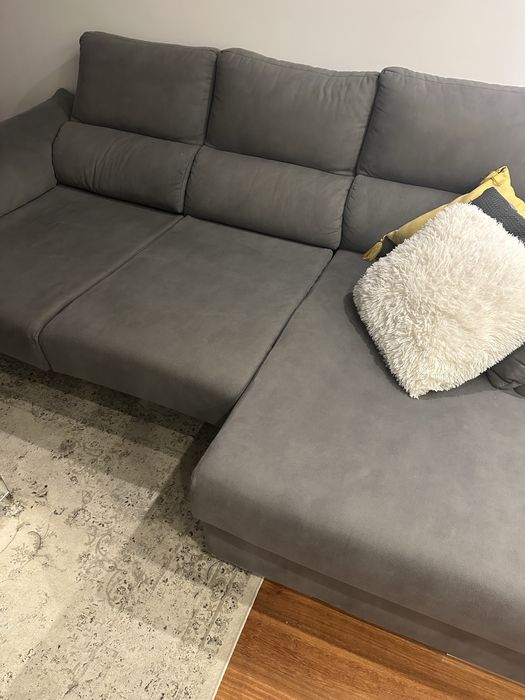 Sofa com chaise long (3x) impermeabilizado