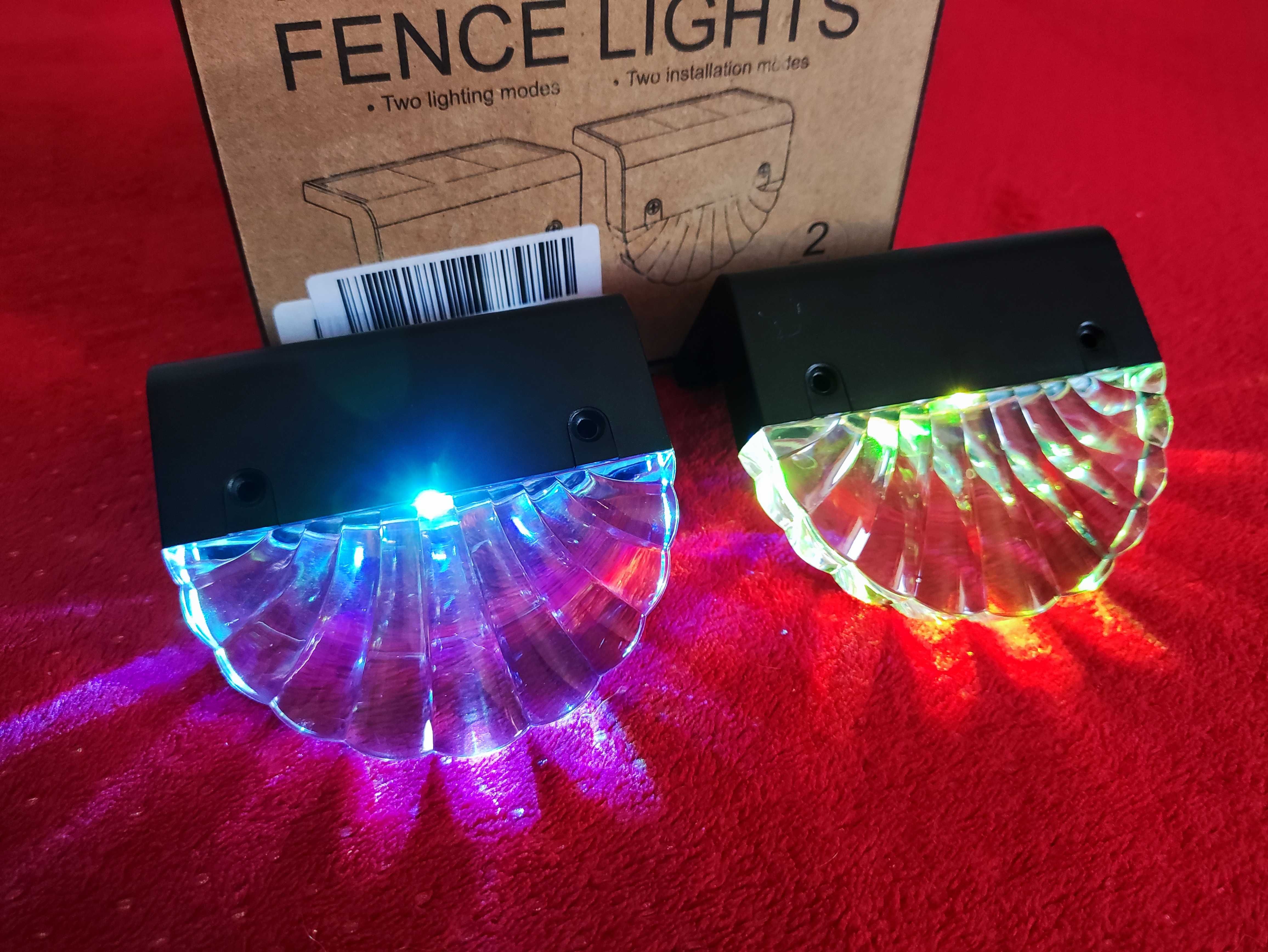 Lampki LED RGB Solarne kolorowe ogrodowe na działkę Lampy słoneczne