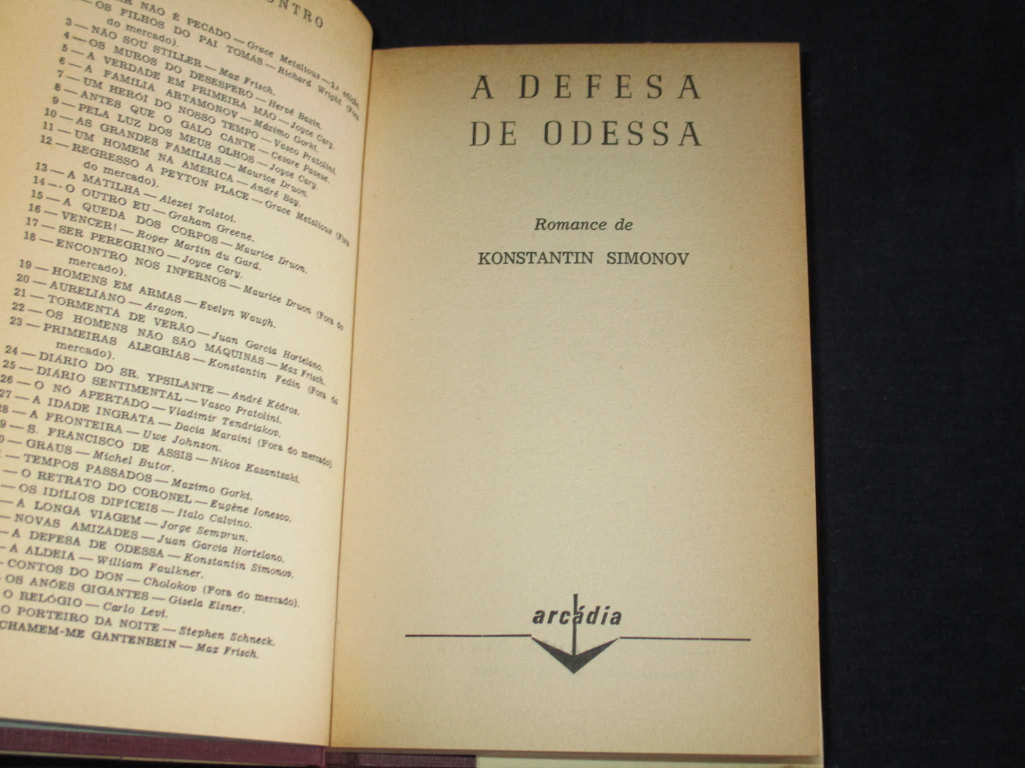 Livro A Defesa de Odessa Konstantin Simonov