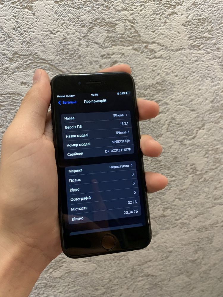Продам Айфон/Iphone 7 32 gb Black