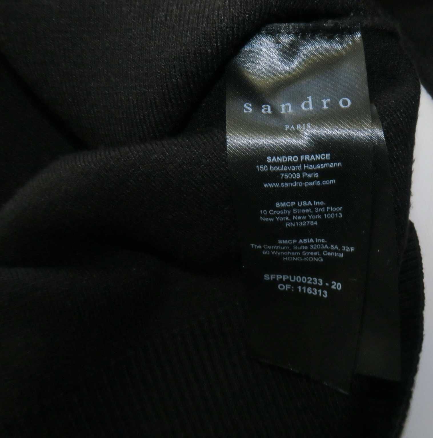 Sandro Paris bluza sweter oversize z perełkami S