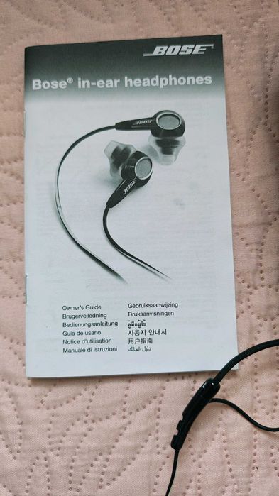 Słuchawki Bose In-Ear Headphones – oryginalne, komplet