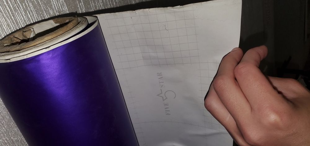 Фиолетовая Акриловая полухром-матовая плёнка Five5Star