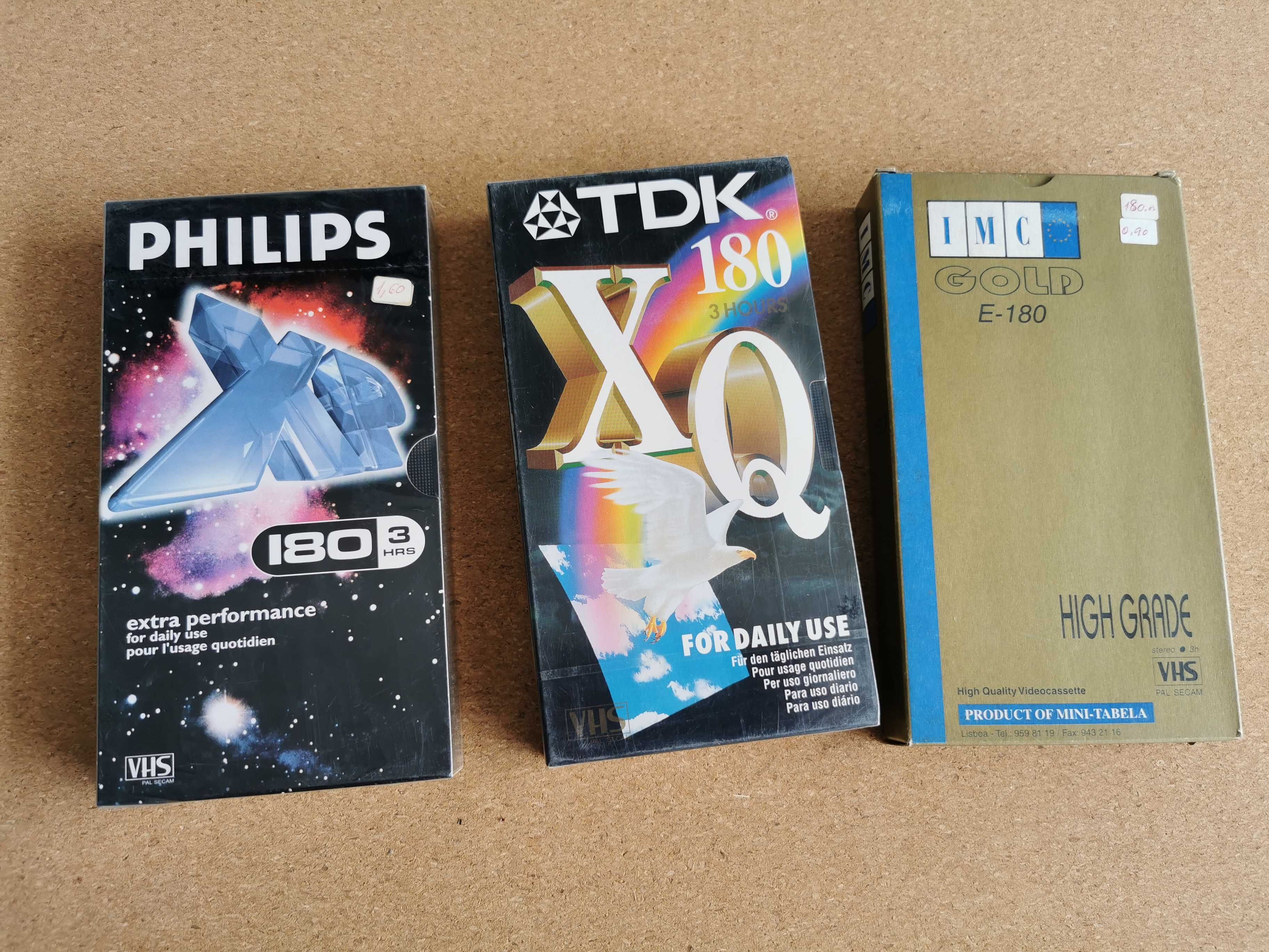Conjunto de Cassetes VHS Novas