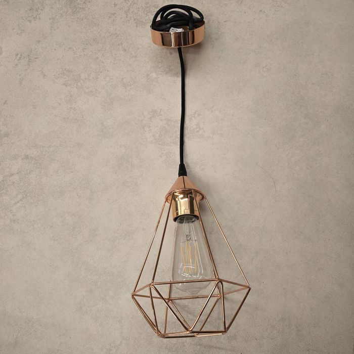 Złote oświetlenie Rose gold