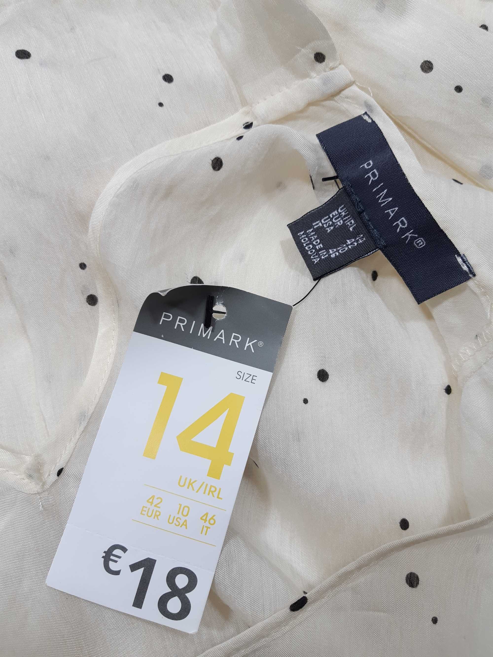 Nowa romantyczna sukienka wzór w kropki 42,XXL Primark