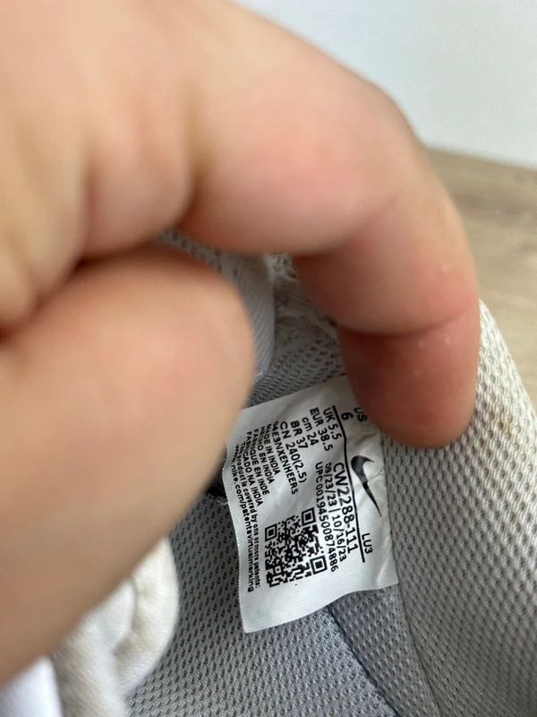 ORYGINALNE BUTY Buty sneakersy białe Nike air force 1 r. 38.5